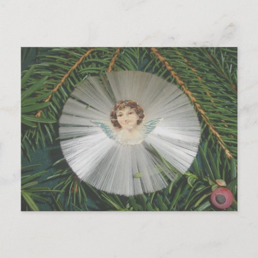 Victoriaans Angel Ornament Briefkaart dat door de (Voorkant)