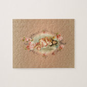 Victoriaans Angel roos barokke florale Legpuzzel (Horizontaal)