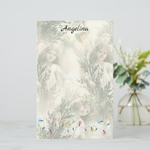 Victoriaans Angel Stationery Briefpapier