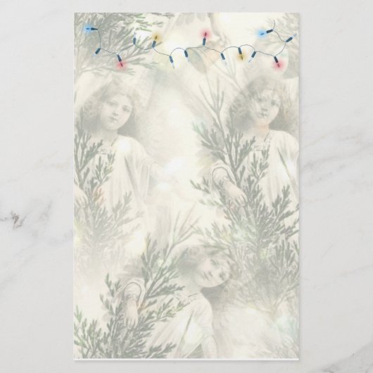 Victoriaans Angel Stationery Briefpapier (Achterkant)