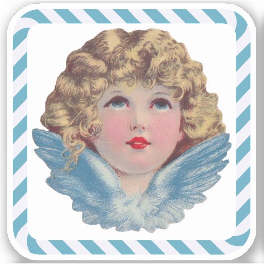 Victoriaans Angel Sticker (Voorkant)