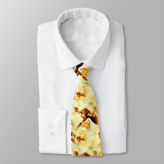 Victoriaans Angelic Angel Pattern Stropdas (Gebonden)