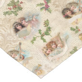 Victoriaans Angels met muziek, script en Holly Lange Tafelloper (Hoek)