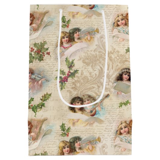 Victoriaans Angels met muziek, script en Holly Medium Cadeauzakje (Achterkant)