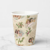 Victoriaans Angels met muziek, script en Holly Papieren Bekers (Links)