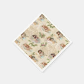 Victoriaans Angels met muziek, script en Holly Servet (Hoek)