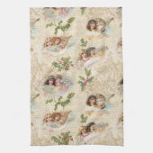 Victoriaans Angels met muziek, script en Holly Theedoek (Verticaal)