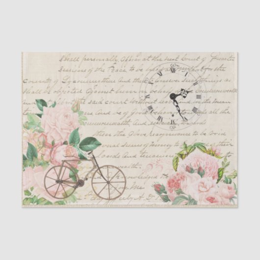  Victoriaans Antiek betegelontvlek Tissuepapier (Voorkant)