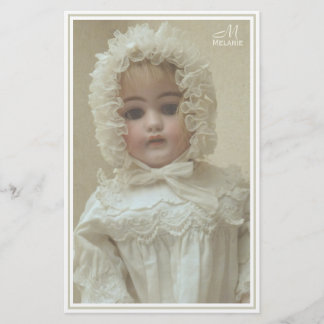  Victoriaans Antiek meisje Doll Briefpapier