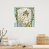 *~*  Victoriaans AR23 Vrouw Art Nouveau Poster (Keuken)
