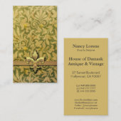 Victoriaans Arabesch, NOBLESSE - Goud en groen Visitekaartje (Voorkant / Achterkant)