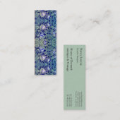 Victoriaans Arabesk, ALAMEDA - marine & Zee Green Mini Visitekaartje (Voorkant / Achterkant)