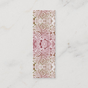 Victoriaans Arabesk, HALYDON - Cream & Brown Mini Visitekaartje