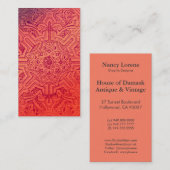 Victoriaans Arabesk, IDALIS - Flamingo Visitekaartje (Voorkant / Achterkant)