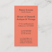 Victoriaans Arabesk, IDALIS - Flamingo Visitekaartje (Achterkant)