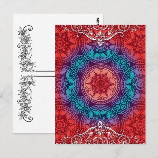 Victoriaans Arabesque, GLORIOSA Briefkaart (Voorkant / Achterkant)