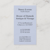 Victoriaans Arabesque, GLORIOSA Visitekaartje (Achterkant)