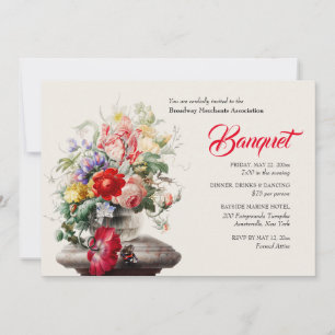 Victoriaans arrangement banketdiner kaart