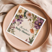 Victoriaans Art Nouveau Baby shower Baby shower Servet