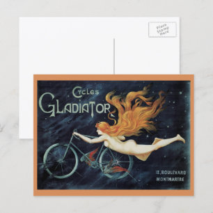 Victoriaans Art Nouveau, Gladiator-cycli Briefkaart
