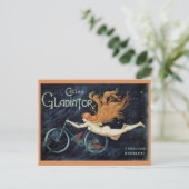  Victoriaans Art Nouveau, Gladiator-cycli Briefkaart (Staand voorkant)