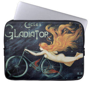  Victoriaans Art Nouveau, Gladiator-cycli Laptop Sleeve