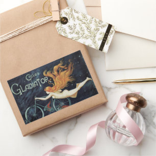  Victoriaans Art Nouveau, Gladiator-cycli Rechthoekige Sticker