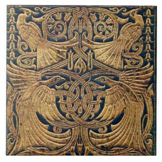Victoriaans Art Nouveau Peacock Book Hoesje Tegeltje