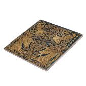 Victoriaans Art Nouveau Peacock Book Hoesje Tegeltje (Zijkant)