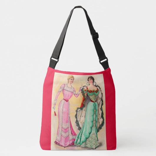 Victoriaans avond draag crossbody tas (Voorkant)
