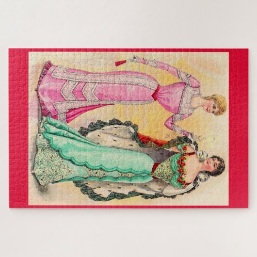 Victoriaans avond draag legpuzzel (Horizontaal)