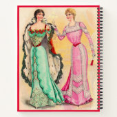 Victoriaans avond draag notitieboek (Achterkant)