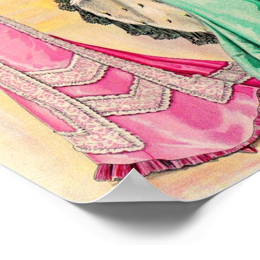 Victoriaans avond draag poster (Hoek)