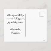  Victoriaans Baby Angels die kerstmis speelt Feestdagenkaart (Achterkant)