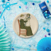 Victoriaans Baby Greenaway-moeder Papieren Bordje (Feest)
