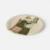 Victoriaans Baby Greenaway-moeder Papieren Bordje (Gekanteld)