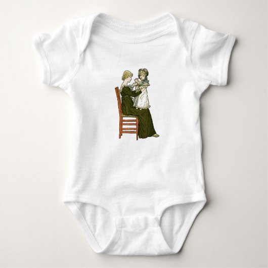Victoriaans Baby Greenaway-moeder Romper (Voorkant)