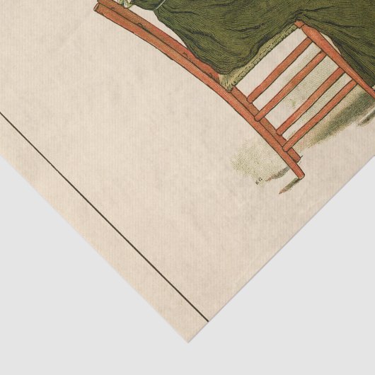 Victoriaans Baby Greenaway-moeder Tissuepapier (Detail)