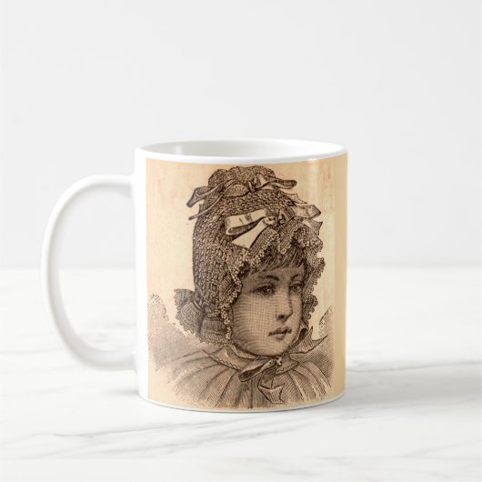 Victoriaans baby koffiemok (Links)