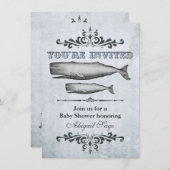  Victoriaans Baby shower voor walvisstrand Kaart (Voorkant / Achterkant)