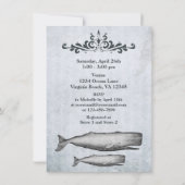  Victoriaans Baby shower voor walvisstrand Kaart (Achterkant)