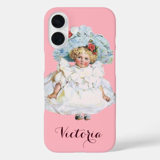  Victoriaans babymeisje Doll, Pet Pasen Case-Mate iPhone Case (Achterkant)