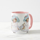  Victoriaans babymeisje Doll, Pet Pasen Mok (Voorkant rechts)