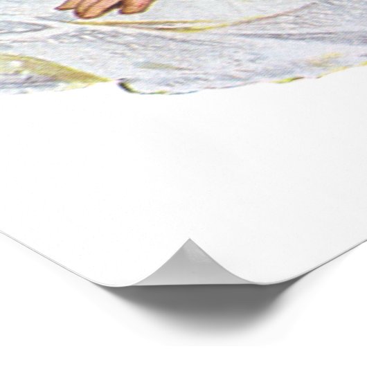  Victoriaans babymeisje Doll, Pet Pasen Poster (Hoek)