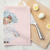  Victoriaans babymeisje Doll, Pet Pasen Theedoek (Quarter Fold)