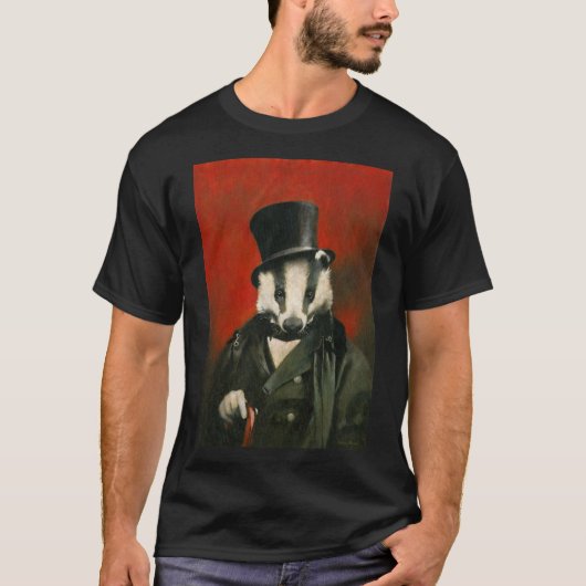 Victoriaans Badger Mannen T-shirt (Voorkant)
