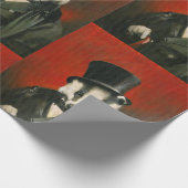 Victoriaans Badger Wrapping Paper Cadeaupapier (Hoek)