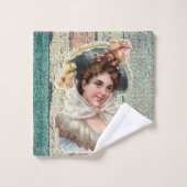Victoriaans badkamer handdoek sets (Wasdoekje)