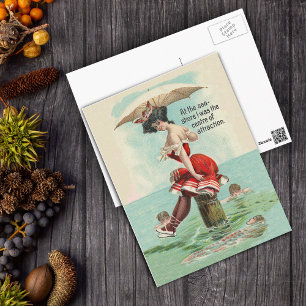 Victoriaans badschoonheid Briefkaart