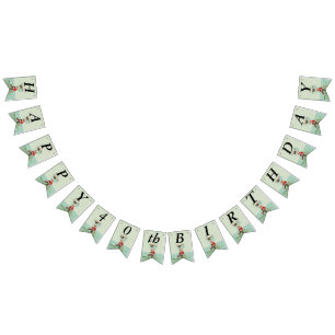 Victoriaans badschoonheid parasol zwemmers blauw vlaggetjes